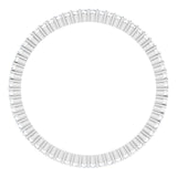 10K Gold Round Natural Diamond Shared-Prong Eternity Band – 1 mm Stones - White Gold - view 2