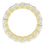 14K Gold Square Lab-Grown Diamond Shared-Prong Eternity Band – 3.75x3.75 mm Stones - Yellow Gold - view 2