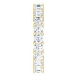 14K Gold Asscher Lab-Grown Diamond Shared-Prong Eternity Band – 3x3 mm Stones - Yellow Gold - view 4