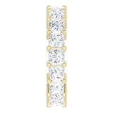 14K Gold Square Lab-Grown Diamond Shared-Prong Eternity Band – 3.75x3.75 mm Stones - Yellow Gold - view 4