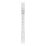 10K Gold Square Lab-Grown Diamond Shared-Prong Eternity Band – 1.25x1.25 mm Stones - White Gold - view 4