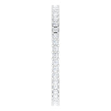 10K Gold Square Lab-Grown Diamond Shared-Prong Eternity Band – 1.25x1.25 mm Stones - White Gold - view 4