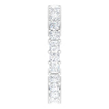10K Gold Square Lab-Grown Diamond Shared-Prong Eternity Band – 2.25x2.25 mm Stones - White Gold - view 4
