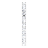 10K Gold Square Natural Diamond Shared-Prong Eternity Band – 1.75x1.75 mm Stones - White Gold - view 4