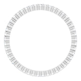 10K Gold Round Natural Diamond Shared-Prong Eternity Band – 1.3 mm Stones - White Gold - view 2