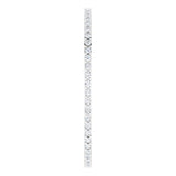 10K Gold Round Lab-Grown Diamond Shared-Prong Eternity Band – 1 mm Stones - White Gold - view 4