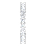 10K Gold Square Lab-Grown Diamond Shared-Prong Eternity Band – 2.25x2.25 mm Stones - White Gold - view 4