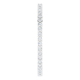 10K Gold Round Lab-Grown Diamond Shared-Prong Eternity Band – 1.3 mm Stones - White Gold - view 4