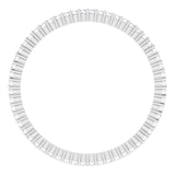 10K Gold Round Lab-Grown Diamond Shared-Prong Eternity Band – 1 mm Stones - White Gold - view 2