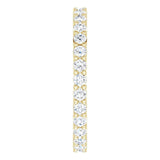 10K Gold Round Natural Diamond Shared-Prong Eternity Band – 2 mm Stones - Yellow Gold - view 4