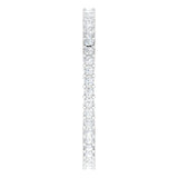 10K Gold Square Natural Diamond Shared-Prong Eternity Band – 1.25x1.25 mm Stones - White Gold - view 4