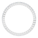 10K Gold Square Lab-Grown Diamond Shared-Prong Eternity Band – 1.25x1.25 mm Stones - White Gold - view 2