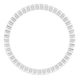 10K Gold Round Lab-Grown Diamond Shared-Prong Eternity Band – 1.3 mm Stones - White Gold - view 2
