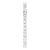 10K Gold Round Lab-Grown Diamond Shared-Prong Eternity Band – 1.5 mm Stones - White Gold - view 4