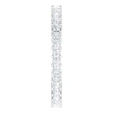 10K Gold Square Natural Diamond Shared-Prong Eternity Band – 1.75x1.75 mm Stones - White Gold - view 4