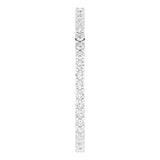 10K Gold Round Natural Diamond Shared-Prong Eternity Band – 1.3 mm Stones - White Gold - view 4