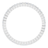 10K Gold Square Lab-Grown Diamond Shared-Prong Eternity Band – 1.25x1.25 mm Stones - White Gold - view 2