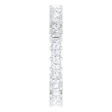 10K Gold Square Lab-Grown Diamond Shared-Prong Eternity Band – 2.25x2.25 mm Stones - White Gold - view 4
