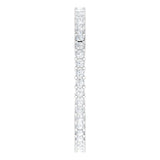 10K Gold Square Lab-Grown Diamond Shared-Prong Eternity Band – 1.25x1.25 mm Stones - White Gold - view 4
