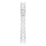 10K Gold Square Lab-Grown Diamond Shared-Prong Eternity Band – 2.25x2.25 mm Stones - White Gold - view 4