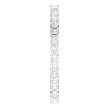 10K Gold Square Lab-Grown Diamond Shared-Prong Eternity Band – 1.5x1.5 mm Stones - White Gold - view 4
