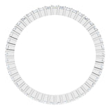 10K Gold Square Lab-Grown Diamond Shared-Prong Eternity Band – 1.25x1.25 mm Stones - White Gold - view 2