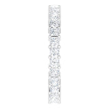 10K Gold Square Lab-Grown Diamond Shared-Prong Eternity Band – 2.25x2.25 mm Stones - White Gold - view 4