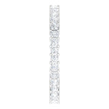 10K Gold Square Natural Diamond Shared-Prong Eternity Band – 1.75x1.75 mm Stones - White Gold - view 4