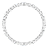 10K Gold Round Lab-Grown Diamond Shared-Prong Eternity Band – 1.3 mm Stones - White Gold - view 2