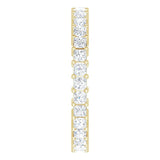 14K Gold Square Lab-Grown Diamond Shared-Prong Eternity Band – 2x2 mm Stones - Yellow Gold - view 4