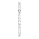 10K Gold Round Natural Diamond Shared-Prong Eternity Band – 1.7 mm Stones - White Gold - view 4