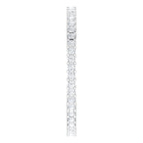 10K Gold Square Lab-Grown Diamond Shared-Prong Eternity Band – 1.25x1.25 mm Stones - White Gold - view 4