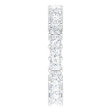 10K Gold Square Lab-Grown Diamond Shared-Prong Eternity Band – 2.75x2.75 mm Stones - White Gold - view 4