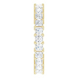 14K Gold Square Lab-Grown Diamond Shared-Prong Eternity Band – 2.5x2.5 mm Stones - Yellow Gold - view 4
