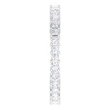 10K Gold Square Natural Diamond Shared-Prong Eternity Band – 1.75x1.75 mm Stones - White Gold - view 4