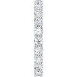 10K Gold Round Natural Diamond Shared-Prong Eternity Band – 2.5 mm Stones - White Gold - view 4