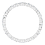 10K Gold Square Lab-Grown Diamond Shared-Prong Eternity Band – 1.25x1.25 mm Stones - White Gold - view 2