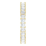 14K Gold Square Lab-Grown Diamond Shared-Prong Eternity Band – 2x2 mm Stones - Yellow Gold - view 4