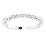 Platinum Square Lab-Grown Diamond Shared-Prong Eternity Band – 1.25x1.25 mm Stones - view 3