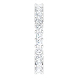 10K Gold Square Natural Diamond Shared-Prong Eternity Band – 2.25x2.25 mm Stones - White Gold - view 4