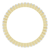 14K Gold Square Lab-Grown Diamond Shared-Prong Eternity Band – 1.25x1.25 mm Stones - Yellow Gold - view 2