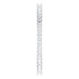 10K Gold Square Natural Diamond Shared-Prong Eternity Band – 1.25x1.25 mm Stones - White Gold - view 4