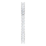 10K Gold Square Lab-Grown Diamond Shared-Prong Eternity Band – 1.5x1.5 mm Stones - White Gold - view 4