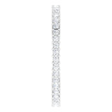 10K Gold Square Lab-Grown Diamond Shared-Prong Eternity Band – 1.25x1.25 mm Stones - White Gold - view 4