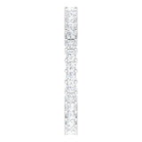 10K Gold Square Natural Diamond Shared-Prong Eternity Band – 1.75x1.75 mm Stones - White Gold - view 4