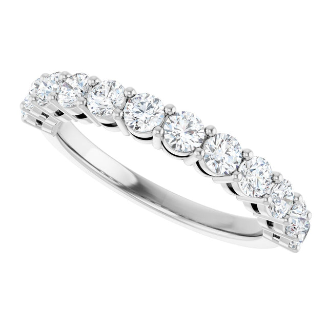 Platinum Round Lab-Grown Diamond Shared-Prong Anniversary Band – 1/3–2 1/6 CTW - view 5