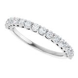 Platinum Round Lab-Grown Diamond Shared-Prong Anniversary Band – 1/3–2 1/6 CTW - view 5