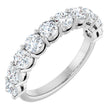 Platinum Round Lab-Grown Diamond Shared-Prong Anniversary Band – 1/3–2 1/6 CTW