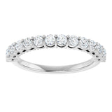 Platinum Round Lab-Grown Diamond Shared-Prong Anniversary Band – 1/3–2 1/6 CTW - view 3