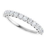 Platinum Round Lab-Grown Diamond Shared-Prong Anniversary Band – 1/3–2 1/6 CTW - view 5